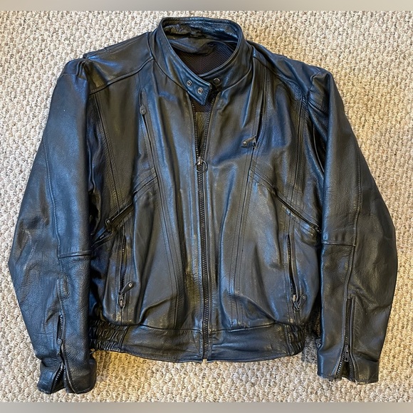 100% genuine leather men’s riding jacket - Picture 4 of 5